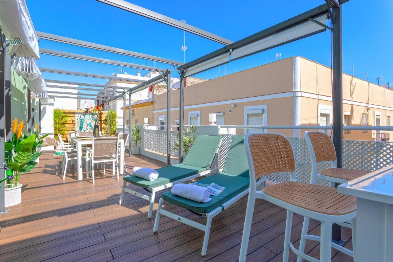 Genteel Home Mercado Central Terrace Cadiz Dış mekan fotoğraf